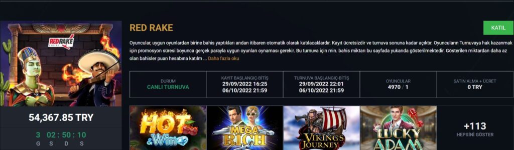 stonebahis turnuvaları